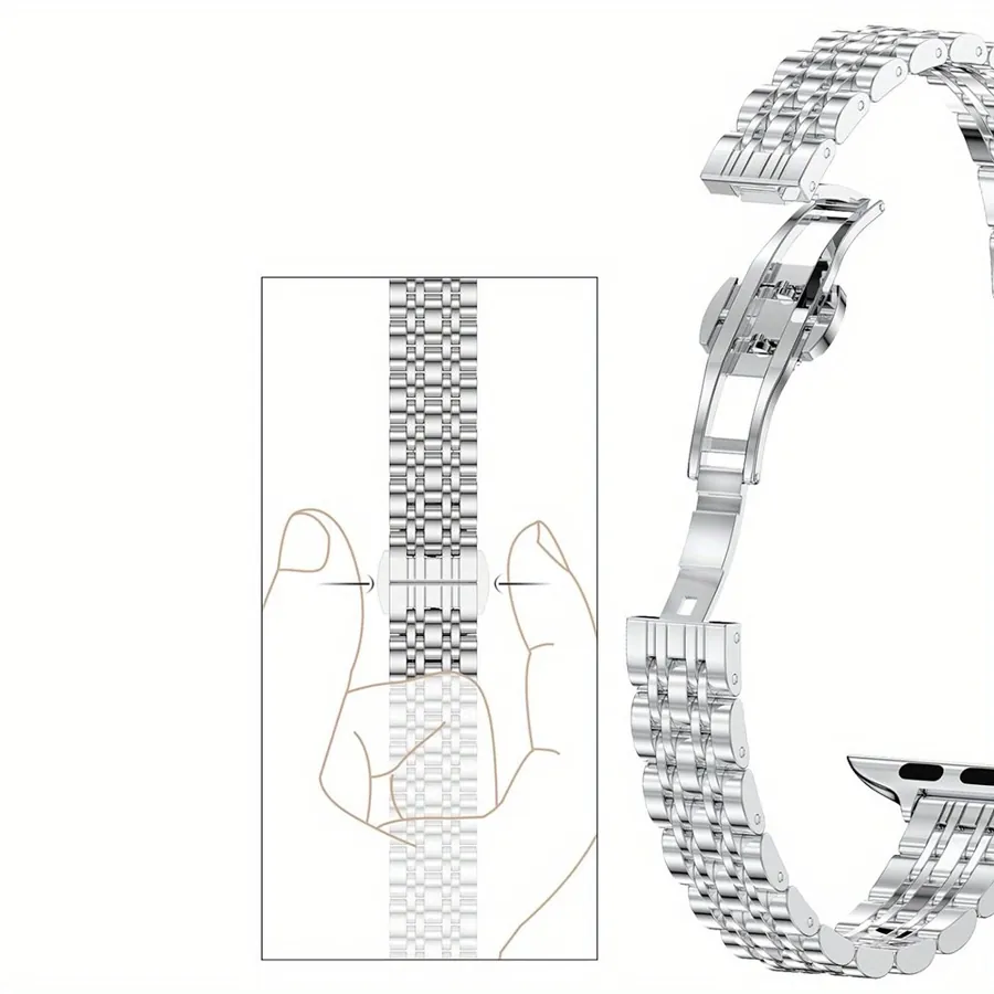 Жінки чоловіки тонкий тонкий ремінець для серії iwatch — фото 3