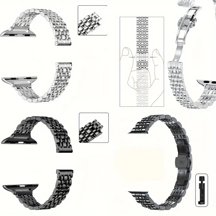 Жінки чоловіки тонкий тонкий ремінець для серії iwatch — фото 5