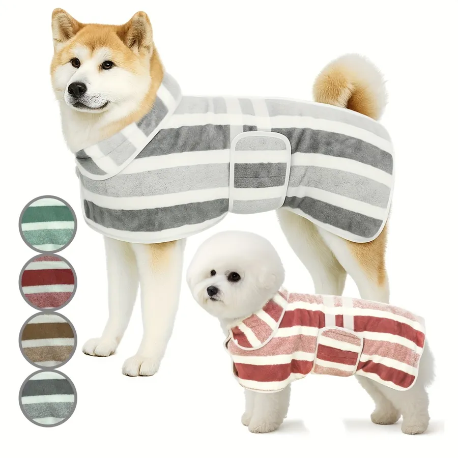 Dog Bathrobe Drying Coat — photo 1