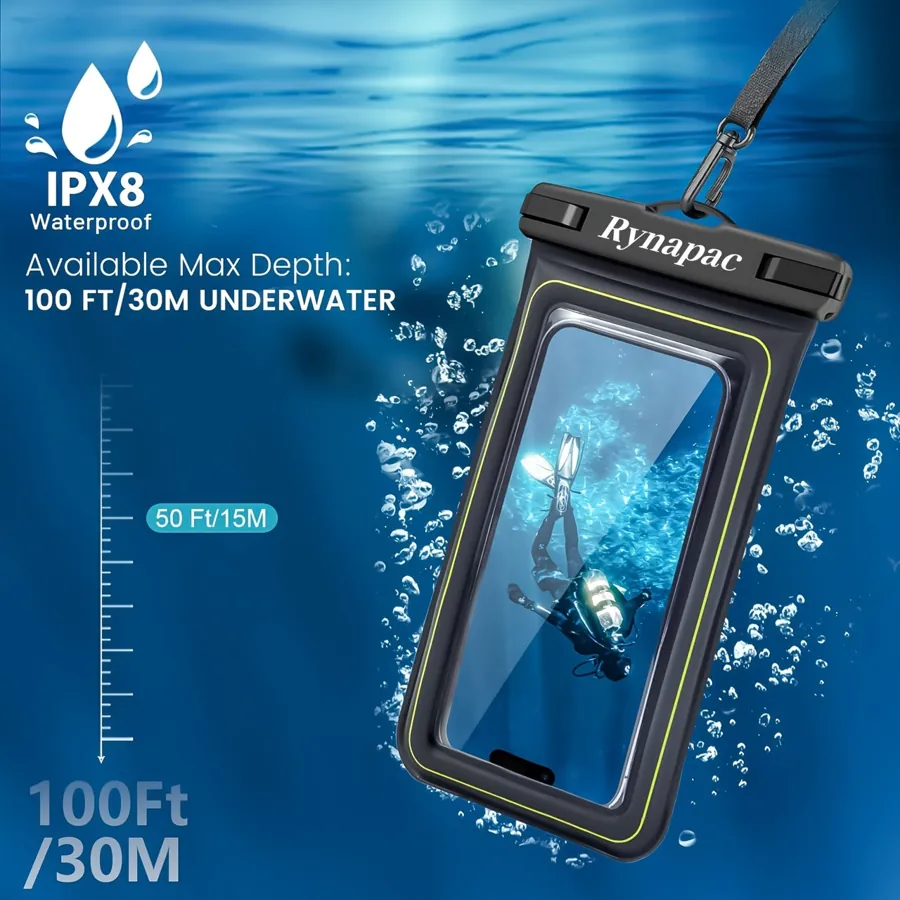 Плаваюча сумка для телефону rynapac IPX8 зі шнурком — фото 5