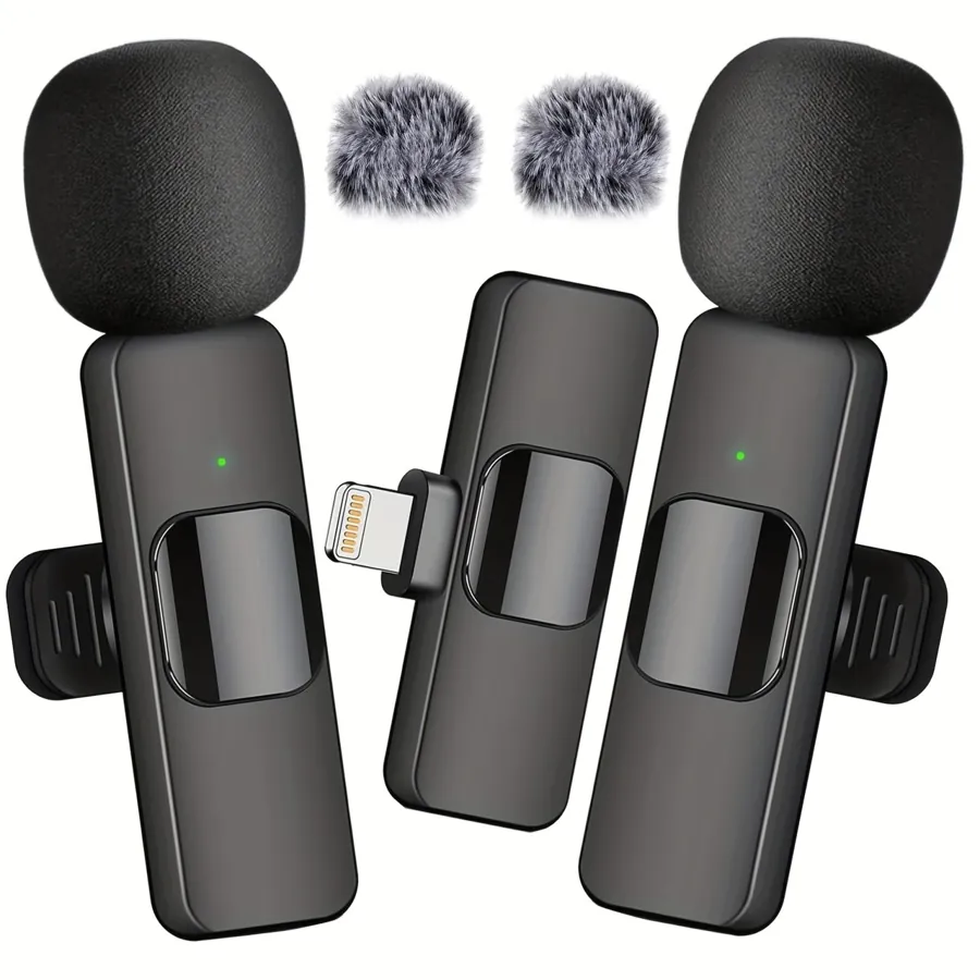Cordless Clip-on Microphone Wireless Lavalier Microphone Clip Plug And Play — photo 1
