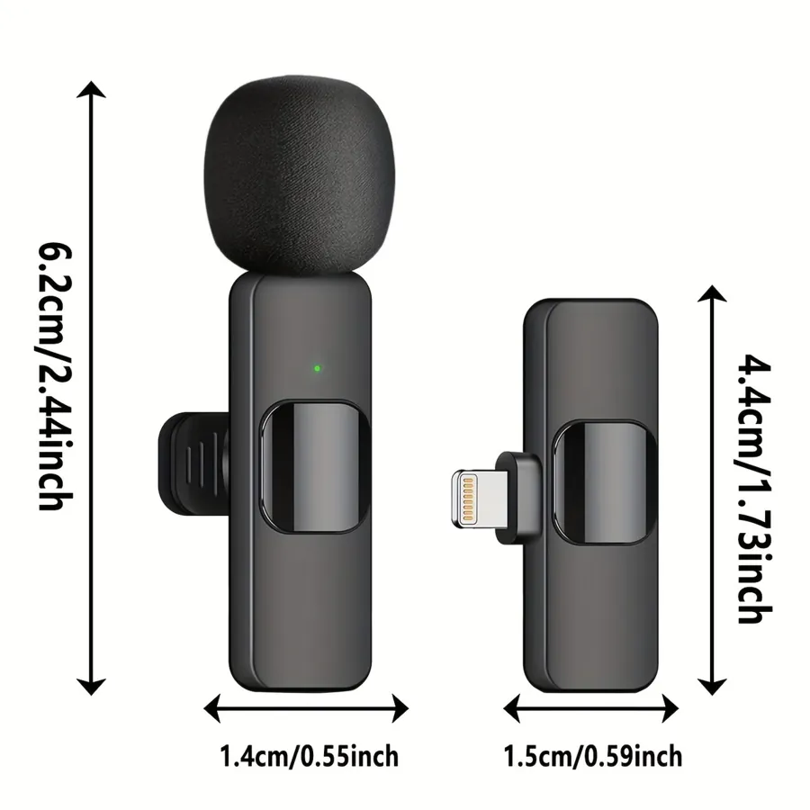 Cordless Clip-on Microphone Wireless Lavalier Microphone Clip Plug And Play — photo 2