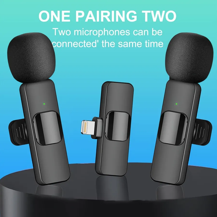 Cordless Clip-on Microphone Wireless Lavalier Microphone Clip Plug And Play — photo 3