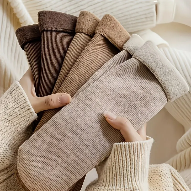 Unisex Comfortable Fleece Lined Winter Socks — photo 2