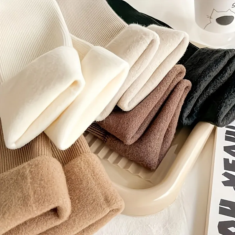 Unisex Comfortable Fleece Lined Winter Socks — photo 5