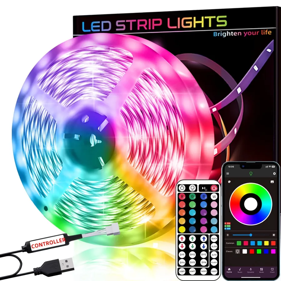 Smart Bedroom RGB Strip Light — photo 1