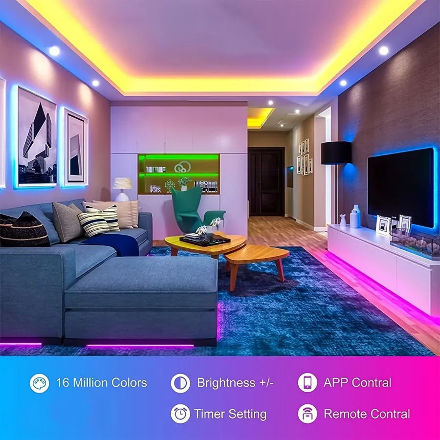 Smart Bedroom RGB Strip Light — photo 3