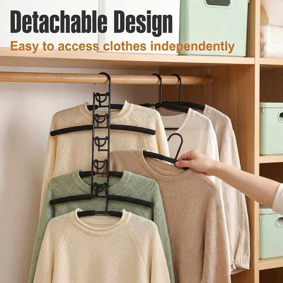 5-Pack Heavy-Duty Space-Saving Hangers — photo 6