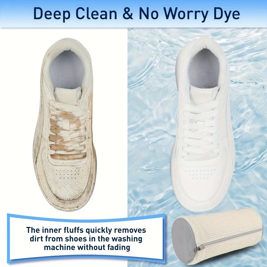 [Reusable Shoe Bags] 2pcs Reusable And Durable Washing Machine Shoe Bags — photo 5