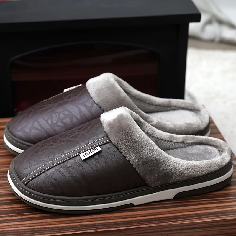 Home Men'S Comfortable Warm Large Size Slippers — photo 2