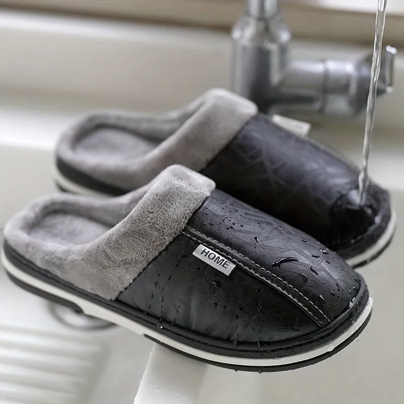 Home Men'S Comfortable Warm Large Size Slippers — photo 3