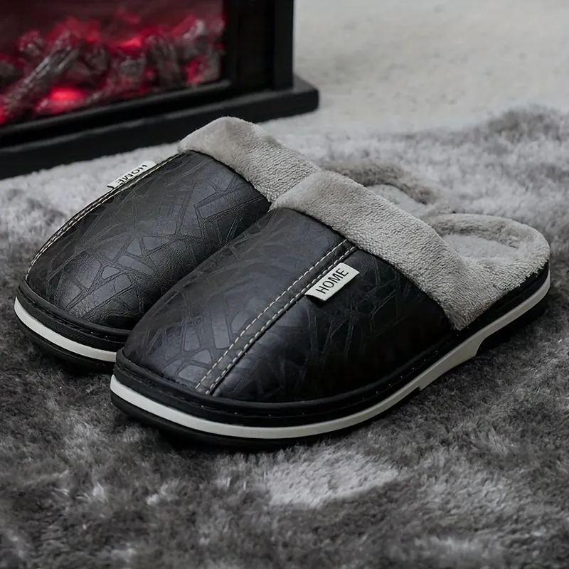 Home Men'S Comfortable Warm Large Size Slippers — photo 7