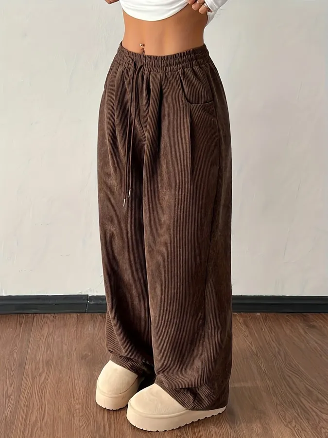 Women's Vintage Corduroy Wide-Leg Pants — photo 1