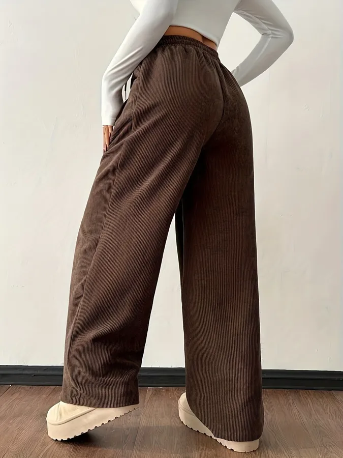 Women's Vintage Corduroy Wide-Leg Pants — photo 2