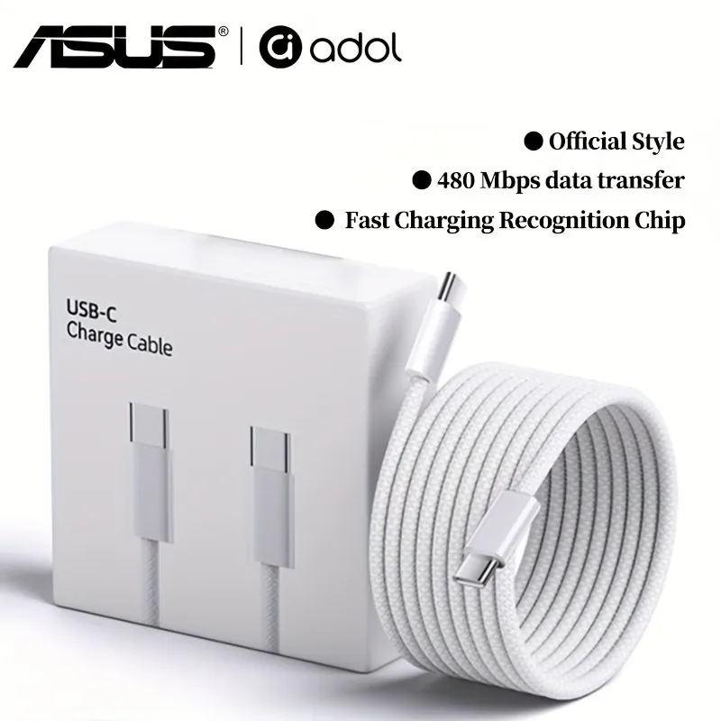 Огляд плетеного кабелю USB-C ASUS із Temu: 60 Вт, від 0,5 до 3 м, і майже без скарг