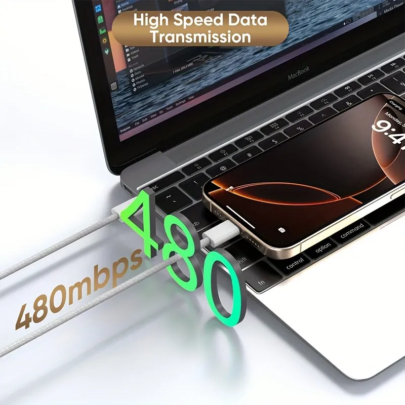 Огляд плетеного кабелю USB-C ASUS із Temu: 60 Вт, від 0,5 до 3 м, і майже без скарг — фото 4