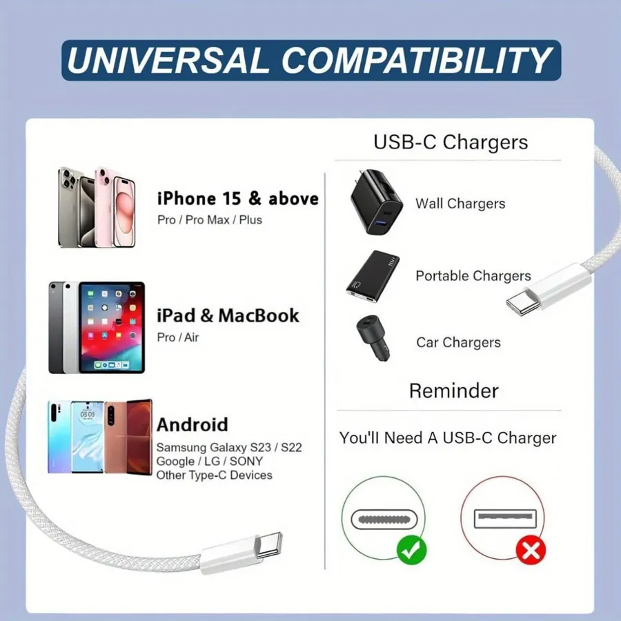 Кабель для швидкого заряджання ASUS USB-C до USB-C — фото 6