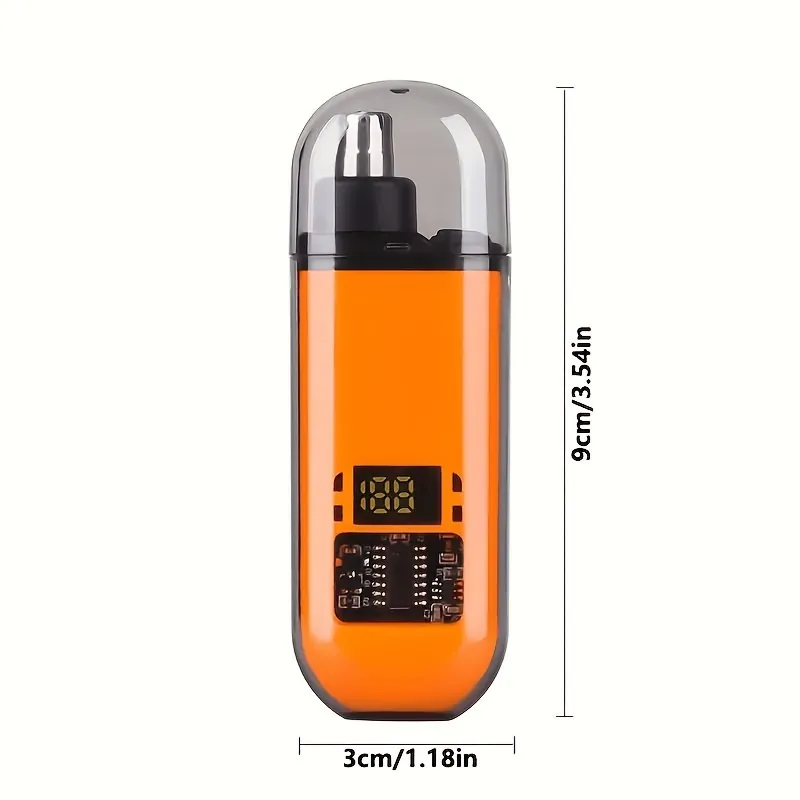 Огляд тримера для носа з Temu: розміром із запальничку, з USB-зарядкою та індикатором заряду — фото 4