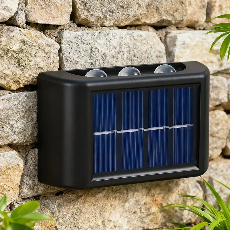Настінний світильник на сонячній батареї з двома LED-головками — фото 5