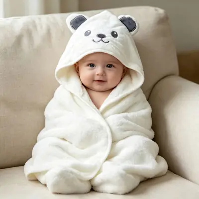 Baby Bath Towel, Soft And Skin-Friendly