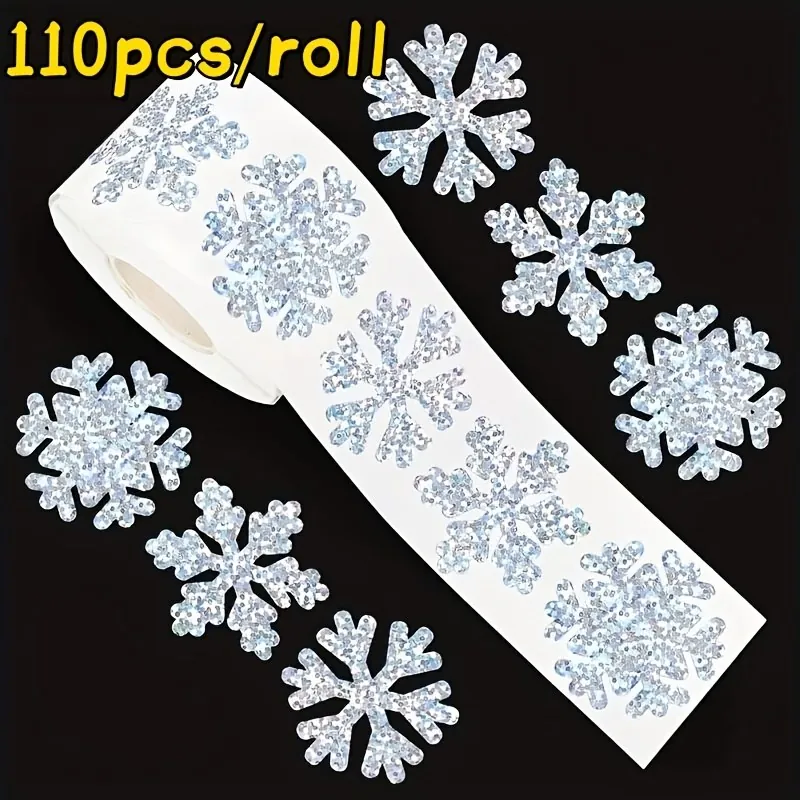 Roll Winter Snowflake Sticker Roll — photo 1