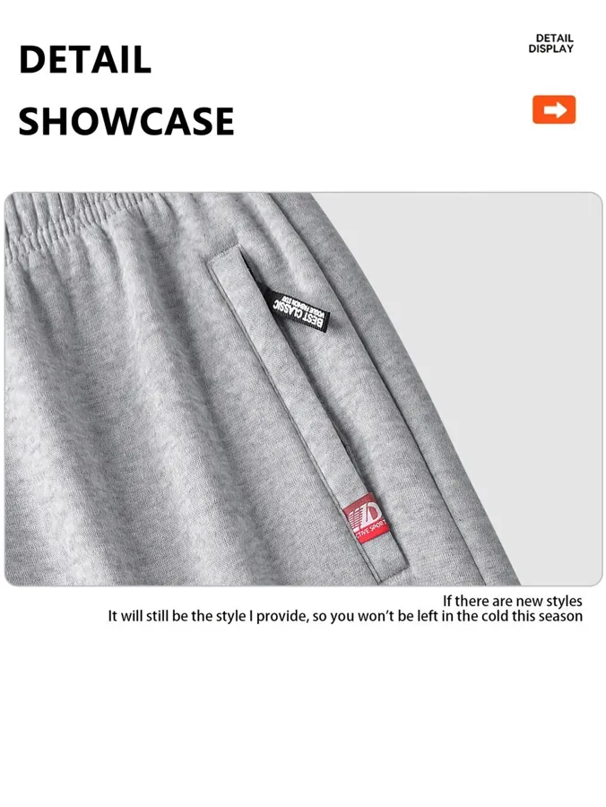 Men'S Fleece-Lined Straight-Fit Athletic Pants — photo 3