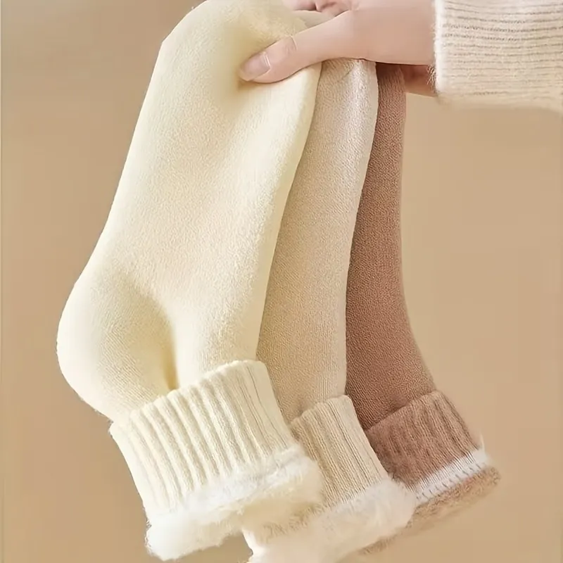 3 пари зимових жіночих теплих шкарпеток — фото 1